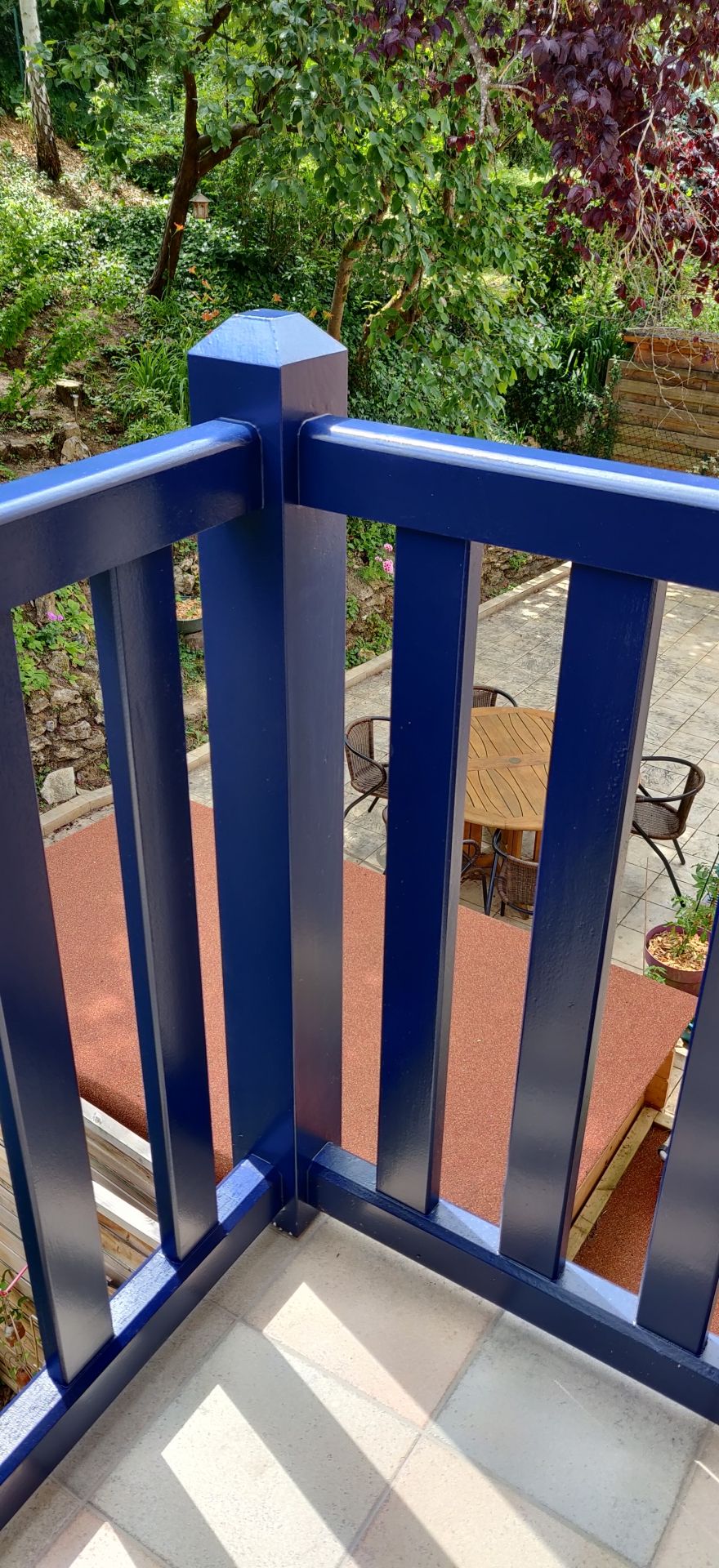 Garde De Corps Bois Sur Mesure Detail