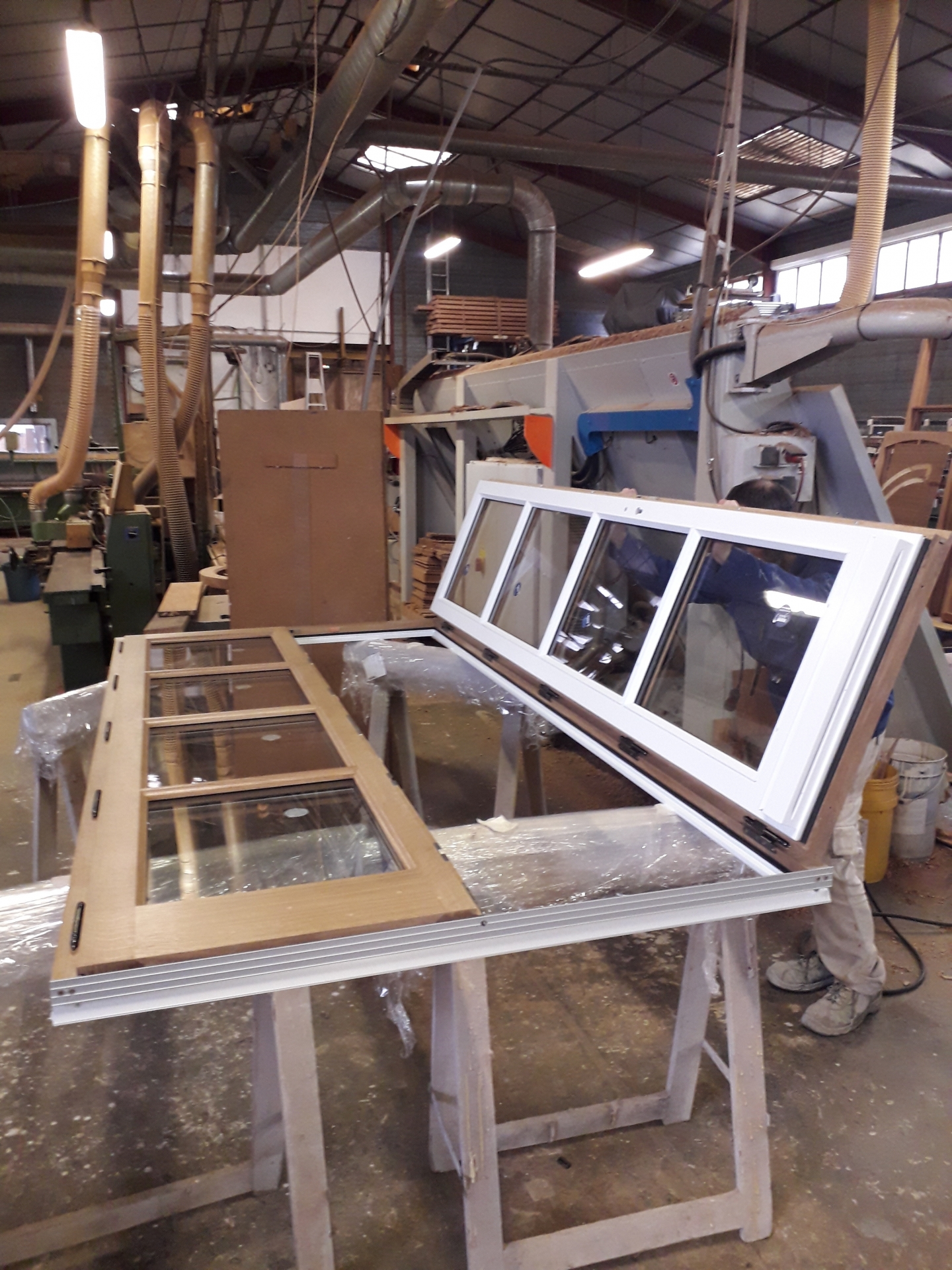 Porte Fenetre 2 Vantaux 8 Carreaux Bois Sur Mesure