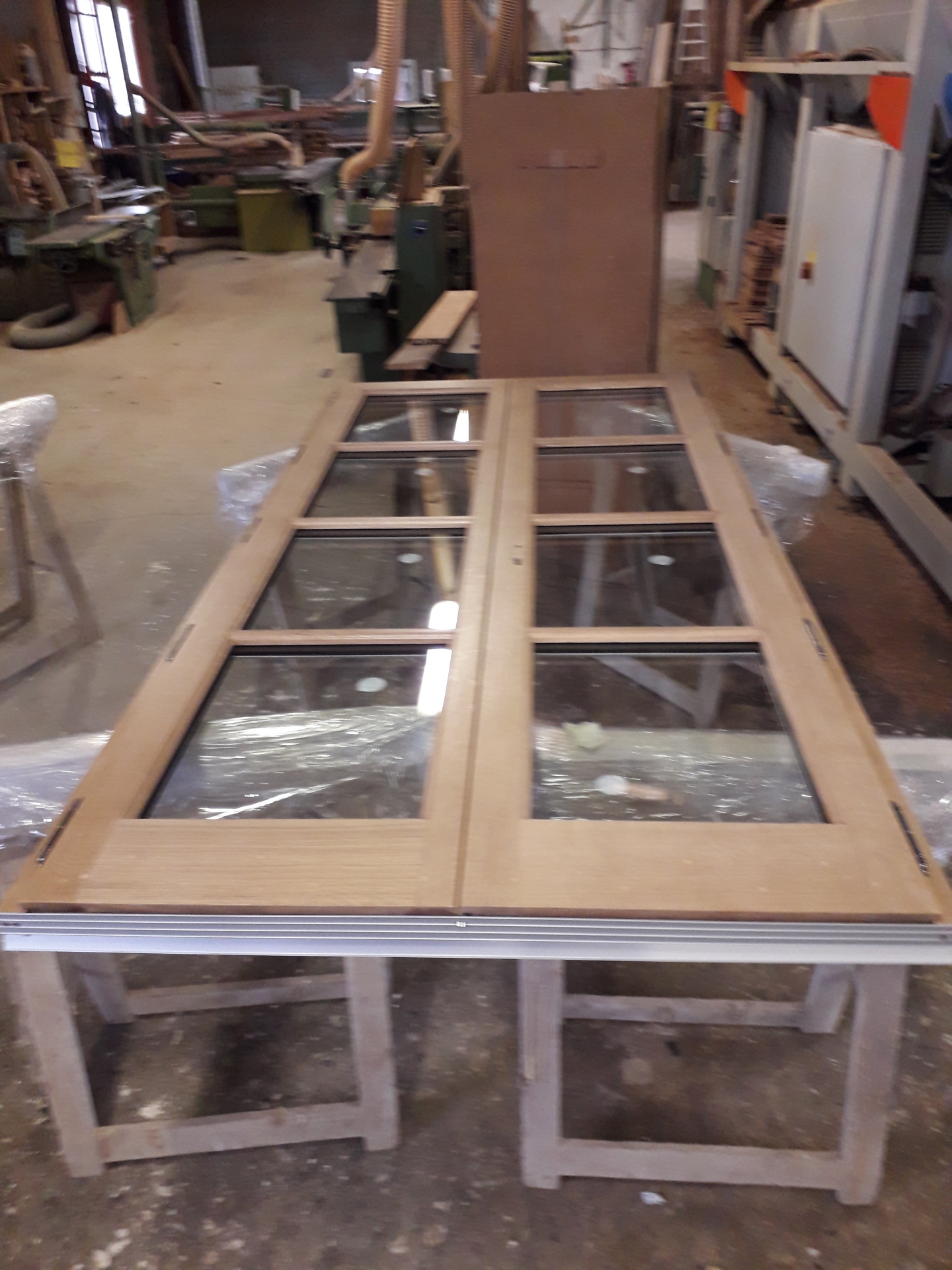 Porte Fenetre 2 Vantaux 8 Carreaux En Bois Sur Mesure 2