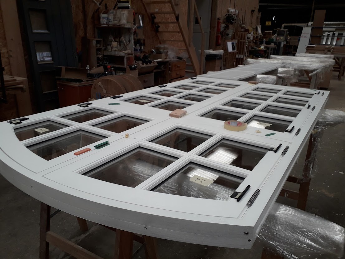 Fenetre 2 Vantaux Avec Imposte Ouvrant Cintres Bois Sur Mesure