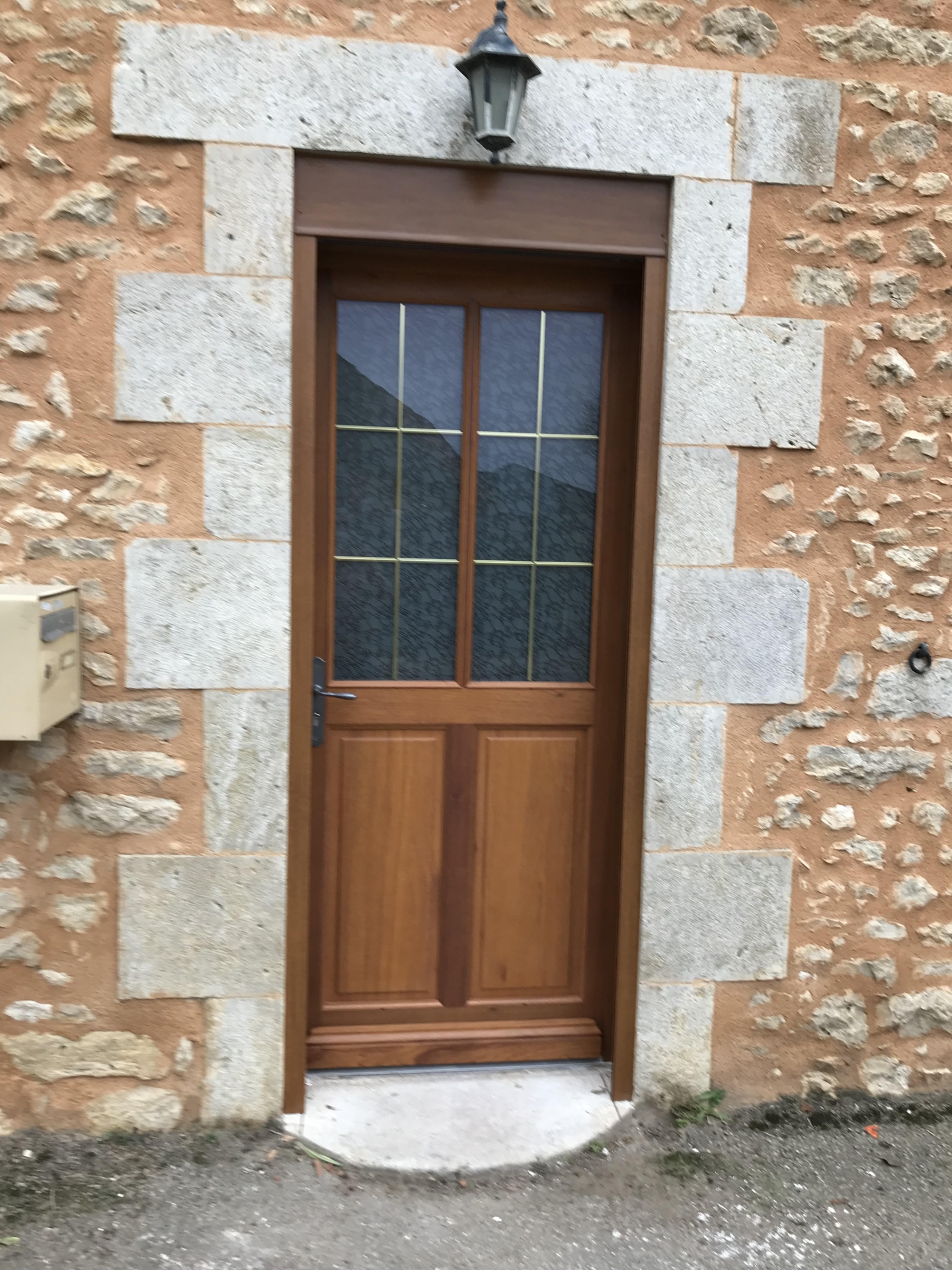 Porte Avec Volet Roulant Sur Mesure En Bois