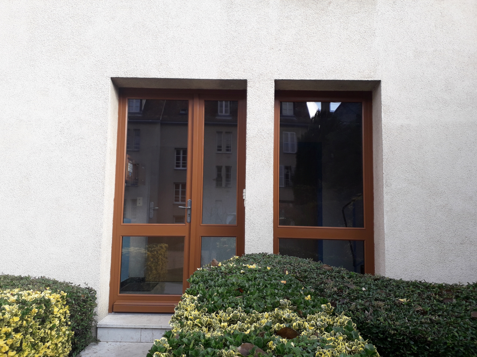 Porte Double Tierce Et Un Fixe En Bois Sur Mesure