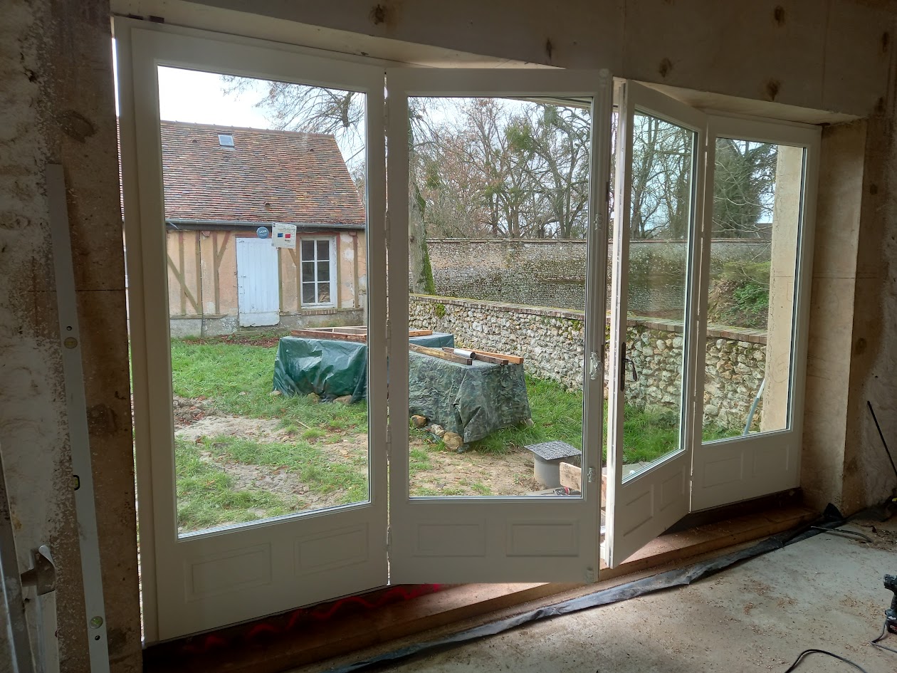 Porte Fenetre 4 Vantaux 2 Vantaux Ouvrant Bois Sur Mesure