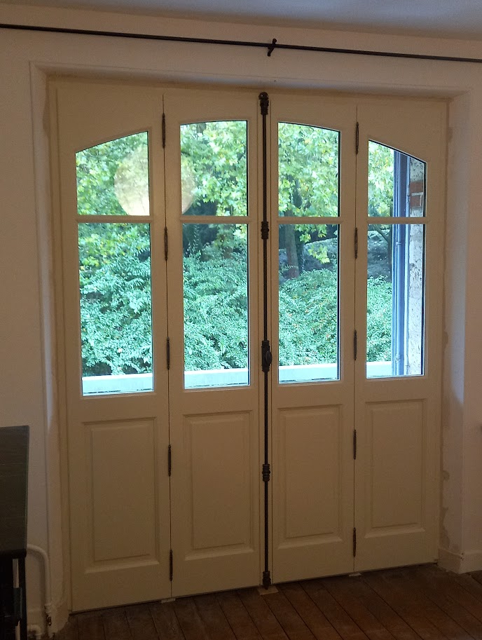 Porte Fenetre Cintree 4 Vantaux 2 Vantax Ouvrants Bois Sur Mesure