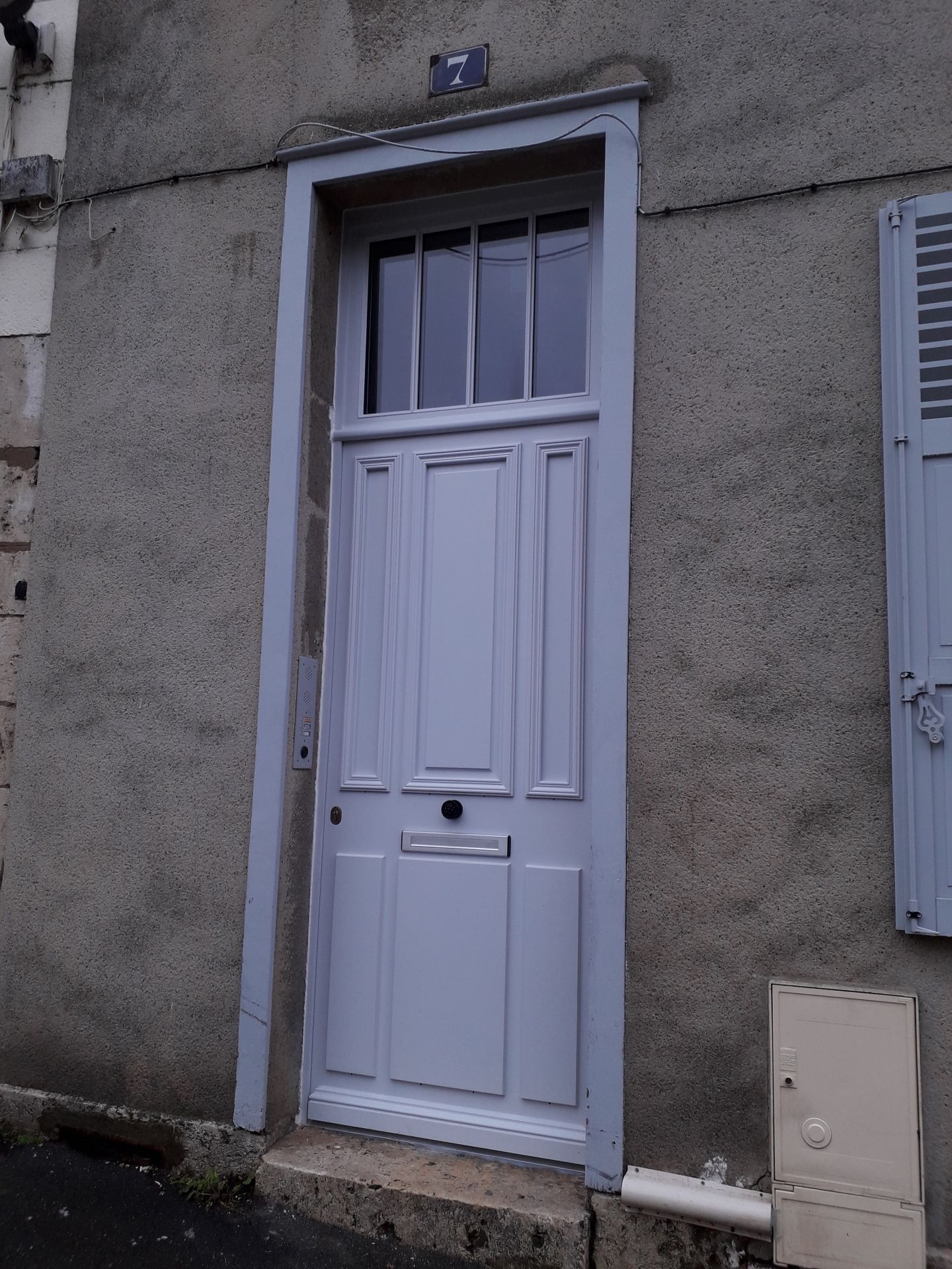 Porte Panneaux Avec Imposte Vitree Sur Mesure Bois