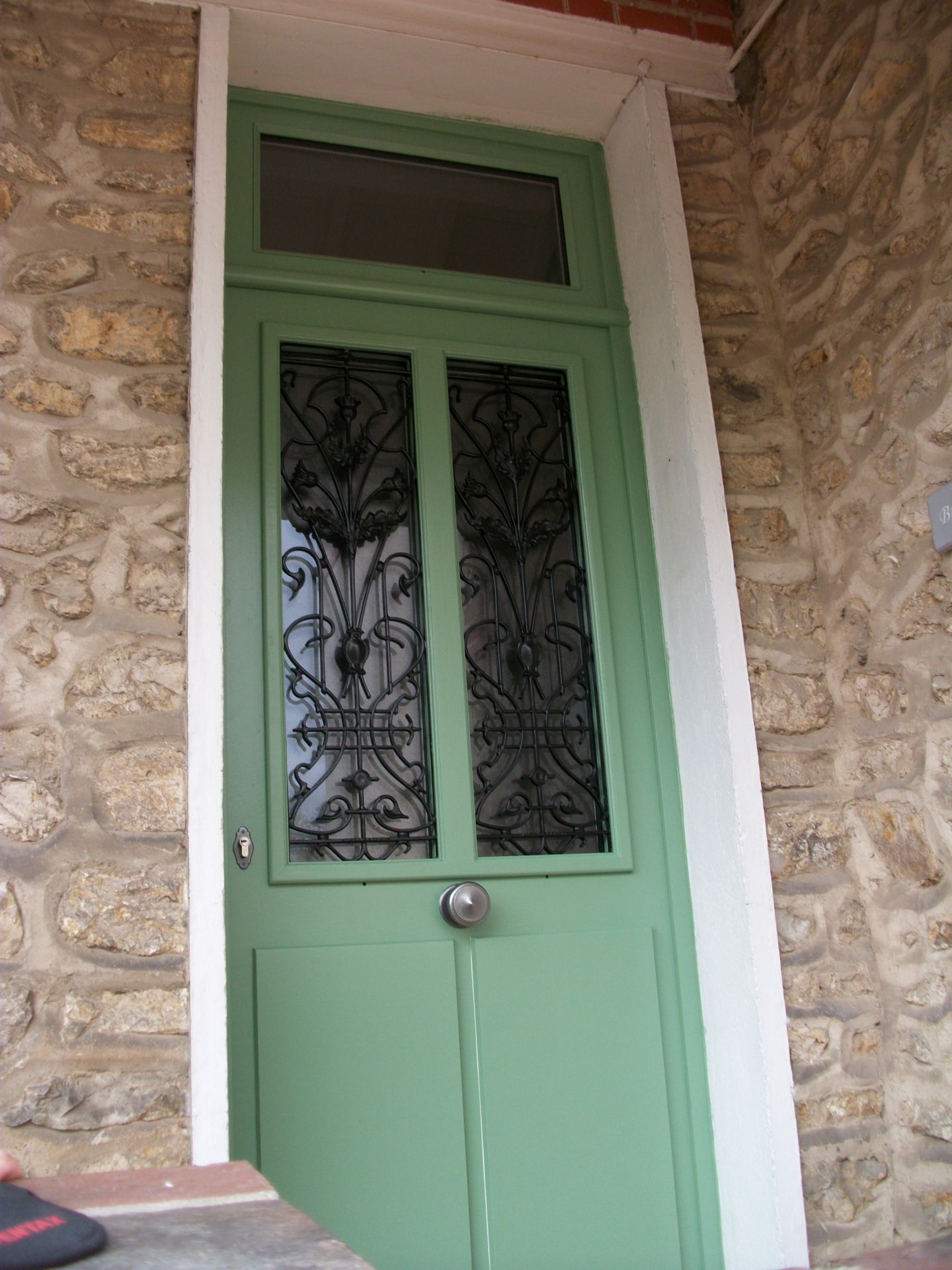 Poerte Avec Imposte Recup Grilles Sur Mesure En Bois